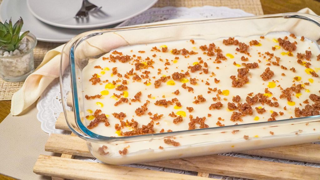 Maja Blanca is a creamy and thick custard-like dessert usually topped with latik (caramelized coconut curds) or toasted coconut.